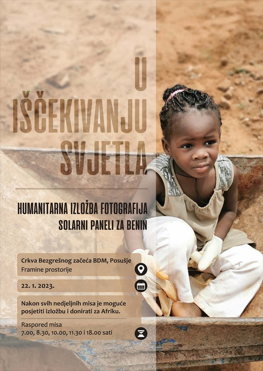 Benin humanitarna akcija plakat